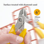 KATA 6 Inch Stainless Steel Wire Cutter, Heavy Duty Side Cutter, Flush Cutters, Micro Cutter Sprue Cutting Pliers for Cutting Electronics, Jewelry Making, Metal Wire, Crafting - color: 6 Inch