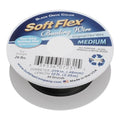 Soft Flex 49 Strand Beading Wire - Medium 0.19 Diameter - 10 Feet Nylon Design Wire - style: Black