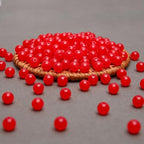 BONNY BOXX 1000PCs 6MM Jelly Red Acrylic Round Beads, Smooth Transparent Acrylic Balls, Plastic Resin Gumball Bubblegum Chunky Beads for Necklace & Bracelet Making, Crafting Supplies - color: Jelly Red, size: 6MM