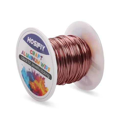 20 Gauge Aluminum Craft Wire, 0.8mm Jewelry Wire for Jewelry Making Supplies and DIY Metal Craft Art (Bronze, 100 Feet) - color: Bronze, size: 20 Gauge 100FT