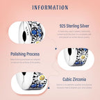 Clip Stopper Spacer Charms for Bracelets Necklaces, Compatible with Pandora,Jewery Mking DIY - style: Sun Star Clip