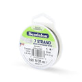 Beadalon 7 Strand Stainless Steel Bead Stringing Wire, 0.018 in / 0.46 mm, Bright, 100 ft / 31 m