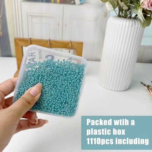 Turquoise Heishi Beads Bulk for Jewelry Making - 1110pcs 2x4mm Small Natural Semi-Precious Gemstone Disc Rondelle Spacer Loose Beads for Necklace, Bracelet, Earring & DIY Handmade Crafts - color: Turquoise Heishi 2*4mm