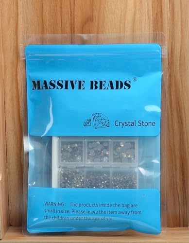 10000Pcs 2-Boxes Mixed Size Hot Fix Round Crystals Gems Glass Stones Hotfix Flat Back Rhinestones with Tweezers and Picking Pencil (Hematite Black) - color: Hematite Black, size: 2-Box (10000pcs)