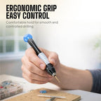 Craft911 Manual Craft Drill Sharp HSS Micro Mini Twist Drill Bits Set, Pin Vise Hand Drill for Jewelry Making; Small Hand Drill for Resin, Rotary Tools for Wood, Jewelry, Plastic, Miniature - Blue - style: Classic