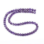 AD Beads Natural Gemstone Round Loose Beads 15" for Bracelet Necklace Earrings Jwelery Making Crafts DIY (4mm, Purple Amethyst) - color: Purple Amethyst, size: 4mm