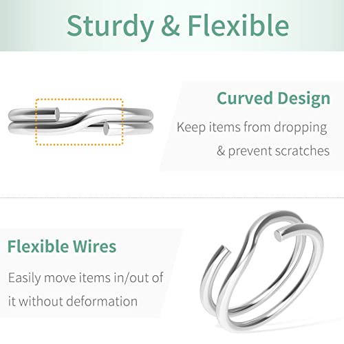 Pawfly 100 Pack 4/5 Inch Mini Split Jump Ring with Double Loops Small Metal Rings Connectors for Jewelry Necklaces Bracelets Earrings Crafts Ornaments and DIY Arts - size: 4/5 Inch,100 PCS