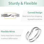 Pawfly 100 Pack 4/5 Inch Mini Split Jump Ring with Double Loops Small Metal Rings Connectors for Jewelry Necklaces Bracelets Earrings Crafts Ornaments and DIY Arts - size: 4/5 Inch,100 PCS