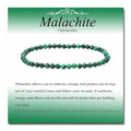 MASSIVE BEADS Natural Genuine Gemstone Beads Healing Crystal Chakra Reiki Jewelry Faceted Round Beads Bracelets 3mm - color: Malachite
