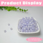 8mm Crackle Glass Beads for Jewelry Making, 700Pcs Round Crystal Beads for Bracelets, DIY Crafts (Lavender Crackle) - color: Lavender Crackle
