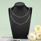 KYUNHOO 32.8 Feet Beaded Chain for Jewelry Making Thin Cable Chains Bulk Silver Jewelry Supplies for Women Men DIY Handcrafts with Lobster Clasps Jump Rings - color: Bead Silver