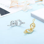 Flower Cage Pendants Crafting Charm for DIY Necklace Bracelet Jewelry Making Sterling Silver/Gold Plated - style: Silver