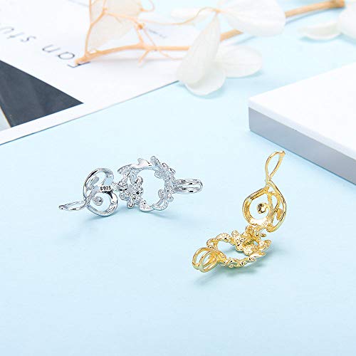 Flower Cage Pendants Crafting Charm for DIY Necklace Bracelet Jewelry Making Sterling Silver/Gold Plated - style: Silver