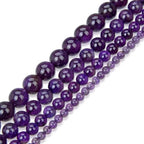 90pcs Adabele Natural Purple Amethyst Crystal Healing Gemstone 4mm (0.16 inch) Small Round Beads Gem Stone Spacer for DIY Craft Jewelry Making GY19-4 - color: Grade a Amethyst, size: 4mm (90pcs/1 Strand)