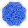 3mm Frosted Glass Beads Bulk, 2000 Pcs Jewelry Making Beads for Friendship Bracelet, Pendants, Key Chains, Necklaces, Hairpins (Royal Blue) - color: Royal Blue, size: 3mm
