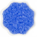 3mm Frosted Glass Beads Bulk, 2000 Pcs Jewelry Making Beads for Friendship Bracelet, Pendants, Key Chains, Necklaces, Hairpins (Royal Blue) - color: Royal Blue, size: 3mm