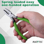 Mini Lineman's Pliers Combination Pliers with Cutter 5 Inch Wire Cutting Pliers Serrated Jaw Micro Linesman Plier for Twisting and Cutting Wires Clamping Screws Jewelry Making - style: Linemans Pliers
