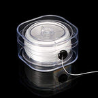 Yaomiao 90 m 0.8 mm Elastic String Elastic Bead Cord Clear Stretchy Bracelet Beading Thread with Beading Needle for Jewelry Bracelet Making