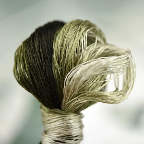 Natural 100% Silk Thread, Handmade Embroidery Thread Silk Floss 8 Colors 110m Each (61) - color: 61