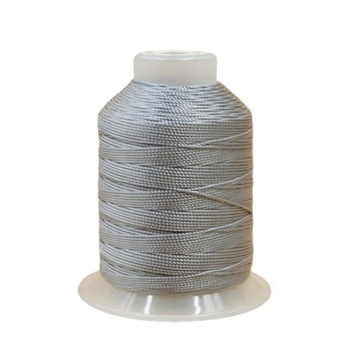 0.8mm 270 Yards Twisted Silk Cord Trim 3-Ply Twine Thread Braided Polyester String for DIY Crafts,Macrame, Pendants,Jewelry,Friendship Bracelets,Necklaces（Gray） - color: Gray, size: 0.8MM