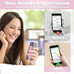 TEAMOLA Silicone Phone Grip Strap - Pink 230 Phone Hand Strap Holder with Loop for Cell Phones, iPhone Grip, Finger Holder & Back of Phone Grips, Secure Anti-Slip Grip(3 Packs) - color: 230，3 Pink