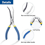 VISEMAN 6" Mini Needle Nose Pliers with Comfort Grip Handles, Long Nose Pliers for Handmade Craft, 45 Degree Bent - style: 45-Degree Bent