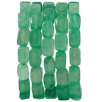 Natural Large Green Aventurine Cube Stone Beads 8x11mm 38cm/str Loose Semi Gemstone Stone Square Beads for Making Bracelets Necklace - color: Green Aventurine