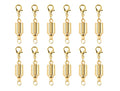 KONMAY 10 Sets Golden Screw-in Magnetic Necklace Clasps, Safety Magnetic Converter Clasps for Jewelry Making - color: Golden
