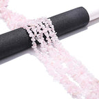 BEADIA Irregular Natural Rose Quartz Crystal Stone Loose Semi Gemstone Beads for Jewelry Making 5-8mm 80cm - color: Rose Quartz, size: 5-8mm 80cm