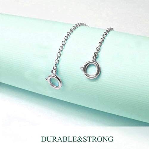 14K Gold Chain Extender for Women, Yellow Gold/White Gold/Rose Gold Adjustable Gold Necklace Anklet EXtension Chain, Available in 2/3/4 Inch - color: White Gold, size: 2 Inch