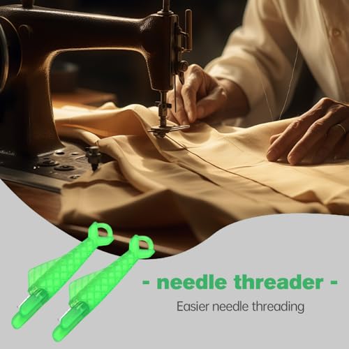 Fish Mouth Sewing Machine Loop Easy Self-Thread Quick Needle Threader - 2024 Upgrade (Green*20) - color: Green*20