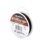 Beadalon Wildfire Ultra - Beading Thread, Beading Supplies for Crafters, Jewelry Makers, Beaders. Braided Fishing Line - size: 0.004 in / 50 Yd, style: Black