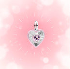 Mother Heart Charms for Bracelets Love Mom Flowers Charm Jewellery for Women - style: Heart Pink