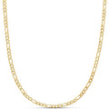 Amazon Essentials 14k Gold or Sterling Silver Plated Figaro Chain Necklace - color: Yellow Gold, size: 20", style: 4 mm