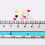 9000pcs 4mm Half Round Pearl Beads Mixed 15 Colors Cabochon Flatback Gem DIY Scrapbooking Shoes Phone Nail Art Making Crafts Material - size: 4mm 9000pcs