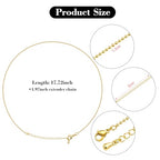 10 Pack Necklace Chains Bulk 18K Gold Plated Chain for Jewelry Making Bead Link Chains - color: Gold Bead