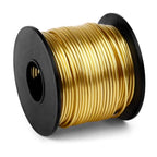 Aluminum Craft Wire, 95 Feet 2.0mm/ 14 Gauge Light Gold Bendable Soft Metal Aluminum Wire Roll Bulk for DIY Crafts Sculpting Jewelry Making - color: Light Gold, size: 14 Gauge