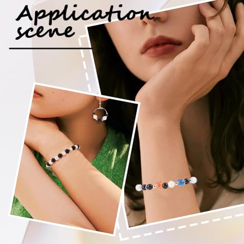 1 Box About 500Pcs Round Cross Beads Acrylic Cross Bead Bulk Small 8MM Plastic Plating Colorful Ball Western Crucifix Spacers for Jewelry Making Findings Bracelets Necklace Beginner Adults - color: Colorful