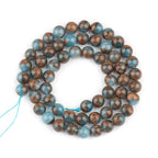 6mm Lake Blue Jade Natural Stone Beads Round Loose Beads for Jewelry Making Yochus DIY Beads Bracelet Necklace - color: Lake Blue Jade, size: 6mm