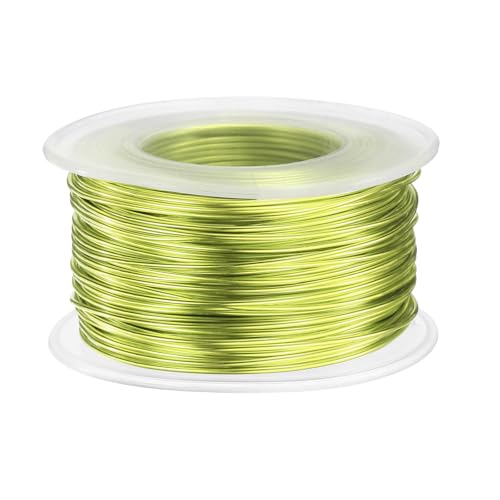 HARFINGTON 18 Gauge Aluminum Craft Wire 1.0mm 98.5ft Flexible Bendable Anodized Metal Jewelry Sculpting Wire for Jewelry Making Modelling Craft DIY, Apple Green - color: Apple Green, size: 30M x 1.0mm