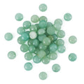 Fashewelry 50Pcs Natural Green Aventurine Cabochon Stone Half Round Beads 8mm Tiny Flat Back Gemstone Chakra Healing Crystal Cover Cabs for Jewelry Making - color: 8-Green Aventurine, size: 8x4mm