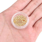 BEADIA 14K Gold Plated Triangle Spacer Beads 3.5x1.5mm 50pcs for Jewelry Making Findings Non Tarnish - color: 14K Gold, size: 3.5x1.5mm Triangle
