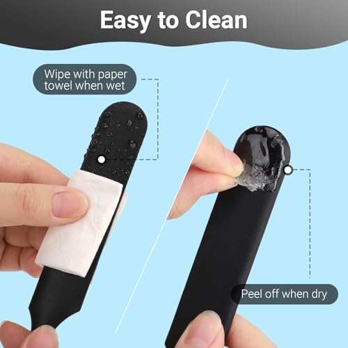 Gartful 6PCS Silicone Spatula Sticks, Non-Stick Epoxy Resin Mixing Sticks Scraper Tools, Reusable Stirring Rods for Resin, Paint, Waxing, Liquid, Arts Crafts Supplies, Facial Mask, Black - color: Black