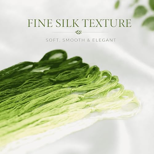 Mulberry Silk Floss Embroidery Thread Floss-Cross Stitch Threads China Silk Woven Jewelry Threads DIY Sewing Kits (107) - color: 107