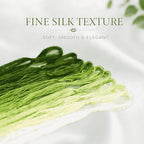 Mulberry Silk Floss Embroidery Thread Floss-Cross Stitch Threads China Silk Woven Jewelry Threads DIY Sewing Kits (107) - color: 107