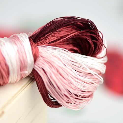 Natural 100% Mulberry Handmade Embroidery Silk Thread Silk Floss (24) - color: 24