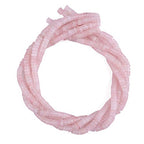 BEADIA Natural Rose Quarts Crystal Spacer Beads Caps Loose Semi Gemstone for Beading Jewelry Making 6mmx3mm 38cm - color: Rose Quarts Crystal, size: Round 6mm x 3mm