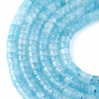 2x4MM 150PCS Aquamarine Jade Tube Cylinder Rondelle Abacus Disk Spacer Loose Beads for Jewelry Making - color: Aquamarine Jade, size: 2x4mm cylindrical