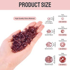 4 Strands Faceted Glass Beads Crystal 3/4/6/8mm Rondelle Transparent Glass Loose Spacer Beads for DIY Bracelet Necklace Wristband Keychain Jewelry Craft Making, Pale Violet Red - color: 3/4/6/8mm-Pale Violet Red