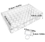 2packs 60 Grids Bead Organizer and Storage Diamond Painting Containers Portable Plastic Case Box Arts Crafts Storage for Seeds Beads Sewing Cosmetic Nail Glitter Powder Small Parts Rhinestones - size: 2 Packs